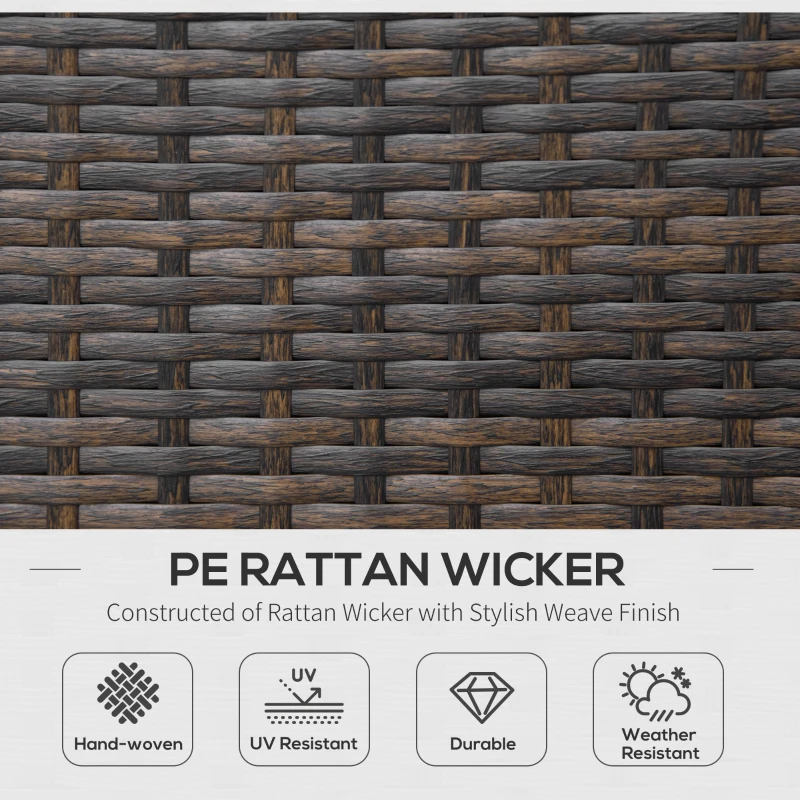 Outsunny 9-Piece Outdoor Patio Sectional Furniture Set, Throw Pillows, 8 Seat Sofa Set, 2 Reclining Chaise Lounge Chairs, Coffee Table, Wicker Conversational Couch, Cushions, Beige