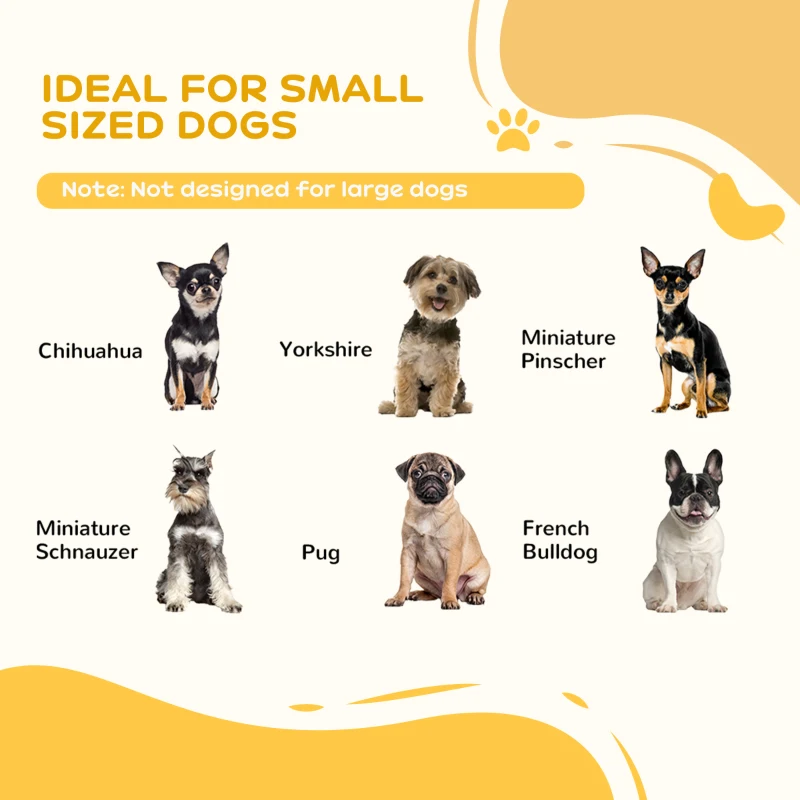 PawHut 24" Freestanding Pet Gate For Dogs with 2 Support Feet, Light Grey