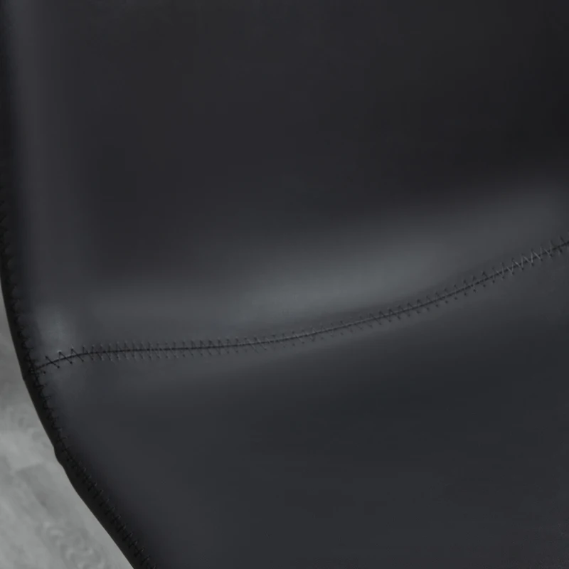 HOMCOM Adjustable Counter Height Bar Stools Set of 2, 360° Swivel Kitchen Counter Stools Dining Chairs with Backs, Vintage Leather, Retro Grey