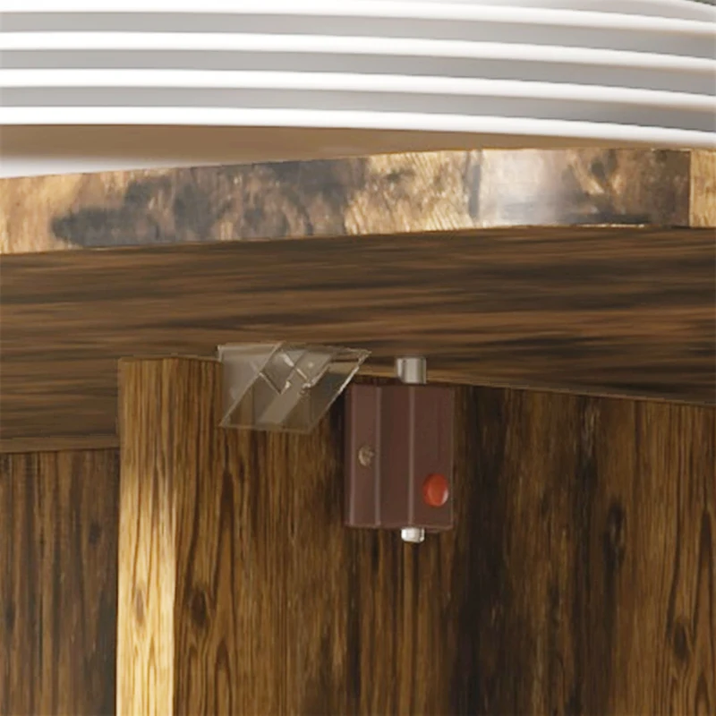 HOMCOM Drop Leaf Dining Table, Mobile Folding Table on Wheels with Drawers and Cabinet for Dining Room, Kitchen, Rustic Brown