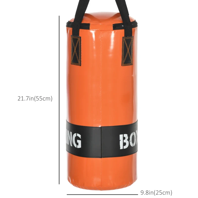 Soozier Hanging Punching Bag, Heavy Bag with Punch Gloves and Wall Mount Hanger for MMA and Muay Thai Workouts