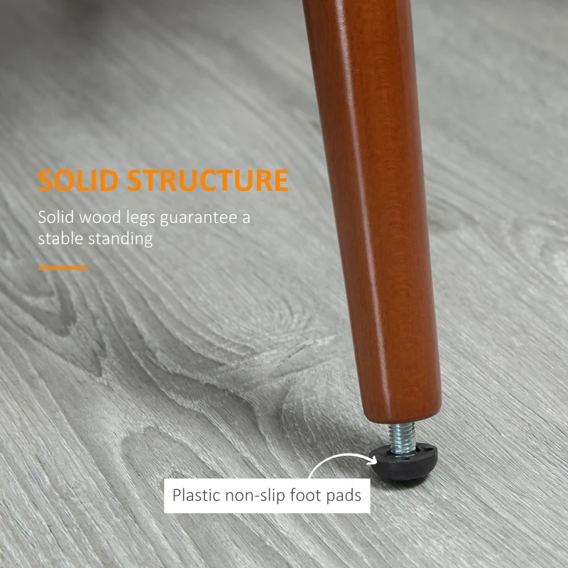 HOMCOM Dining Chairs Set of 2, Tufted Kitchen Chairs, PU Leather Upholstered Seats and Steel Legs for Dining Room, Black