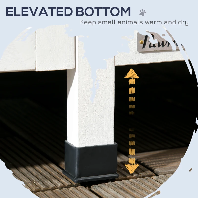 PawHut Outdoor Cat House with Weather-resistant Roof & Garden Bed, Outdoor Cat Shelter Enclosure with Multiple Entrances, Modern Cat Furniture Hideout, Cat Gifts, Gray