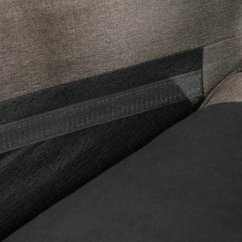 HOMCOM Mid Century Modern Loveseat Sofa, 2 Seater Small Couch with Nailhead Trim, for Living Room, Bedroom, Dark Brown