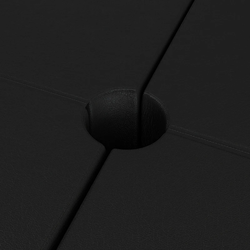 Soozier Foldable Crash Mat, Pole Padding with Carrying Handles and EPE Foam for Dance Training and Exercise, Black