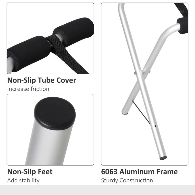 Soozier Universal Kayak Storage Stand & Rack for Cleaning, Storing, & Maintenance with Aluminum Frame & Folding Design