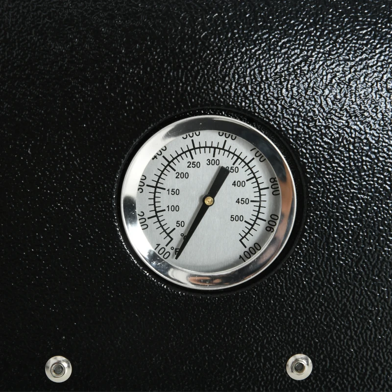 Outsunny Pellet Wood Fired Pizza Oven Outdoor Pizza Maker with 12" Stone, Peel and Waterproof Cover