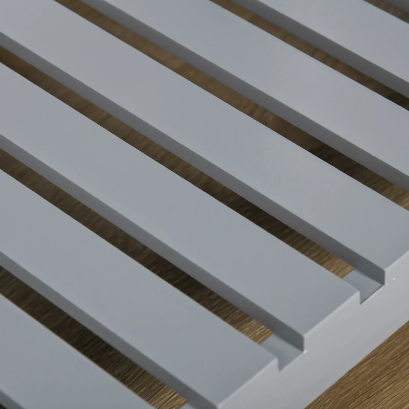 HOMCOM Sideboard Buffet Cabinet with Storage, Modern Coffee Bar Cabinet with 4 Drawers and Slatted Bottom Shelf, Console Table for Kitchen, Living Room, Dining Room, Hallway, Gray