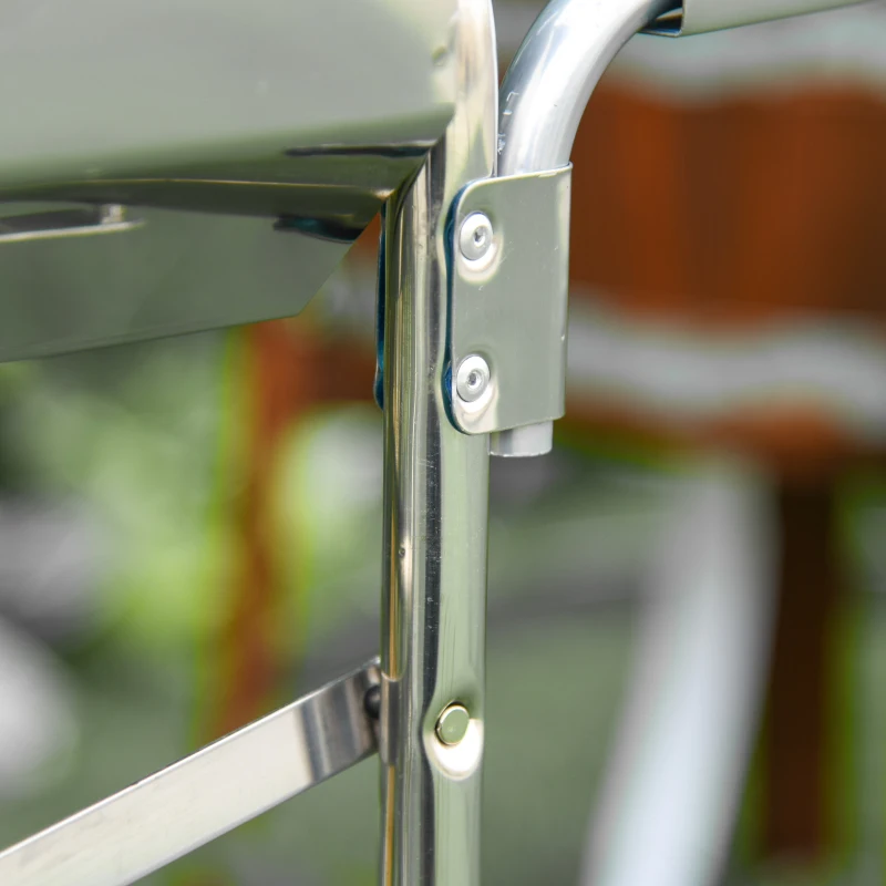 Outsunny Portable Outdoor Charcoal BBQ Grill Kebab Barbecue Charcoal Stainless Steel Smoker Camping Cooking