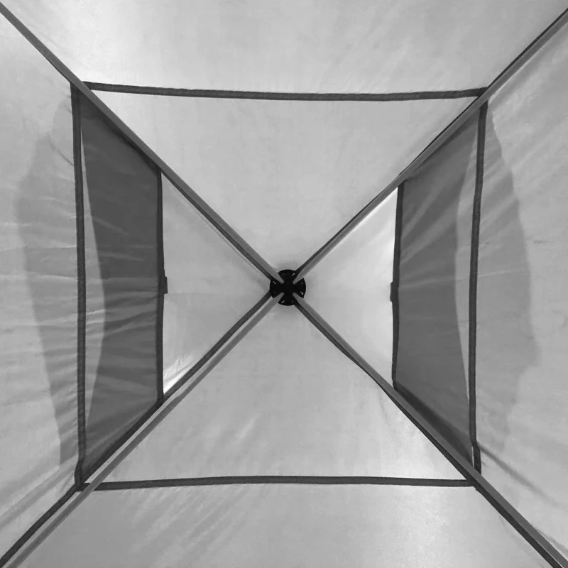 Outsunny 10' x 10' Pop-Up Canopy Tent with 1 Removable Sidewall, Commercial Instant Sun Shelter, Tents for Parties with Wheeled Carry Bag for Outdoor, Garden, Patio, Gray