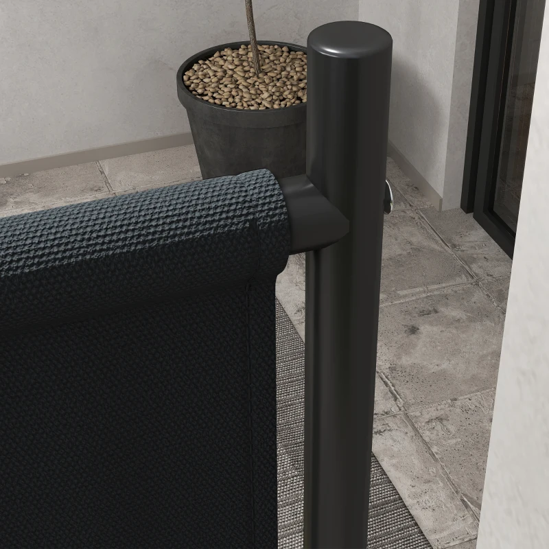 Outsunny Indoor Room Divider with Castor Wheels, Rolling Privacy Screen for Home Office Bedroom, 6ft Tall