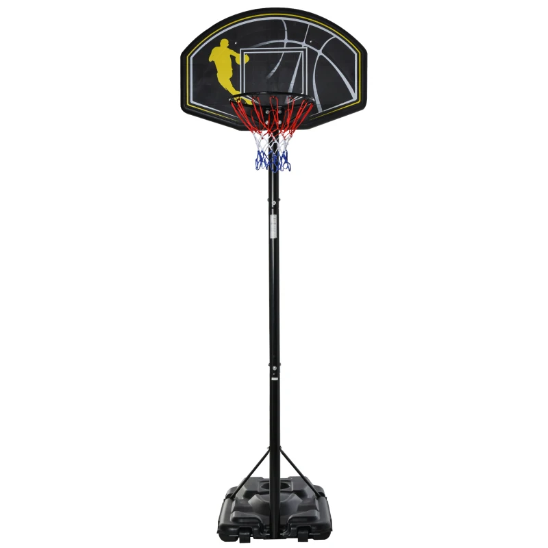 Soozier 6.5'-10' Adjustable Portable Basketball Hoop System Stand Outdoor for Kids Youth Adult