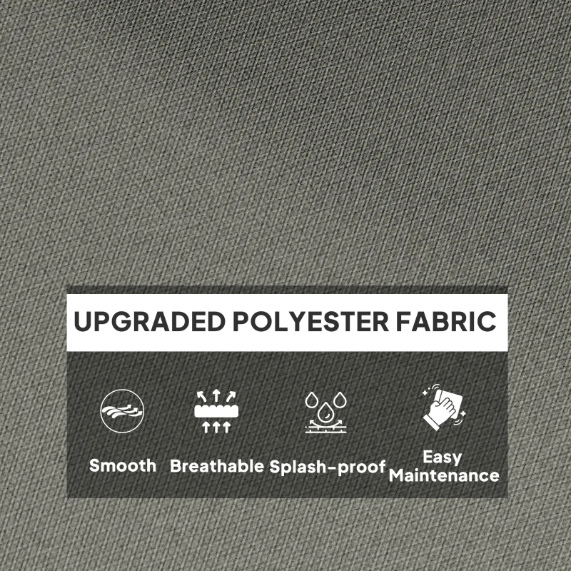 Outsunny Outdoor Swing Cushion, Tufted Patio Cushion Replacement for Garden Chair Egg Chair,  Indoor Outdoor Seat Cushion, Grey