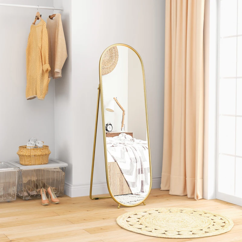 HOMCOM Full Length Mirror for Bedroom, Free Standing Dressing Mirror, Tall Mirror for Living Room, 20" x 63"