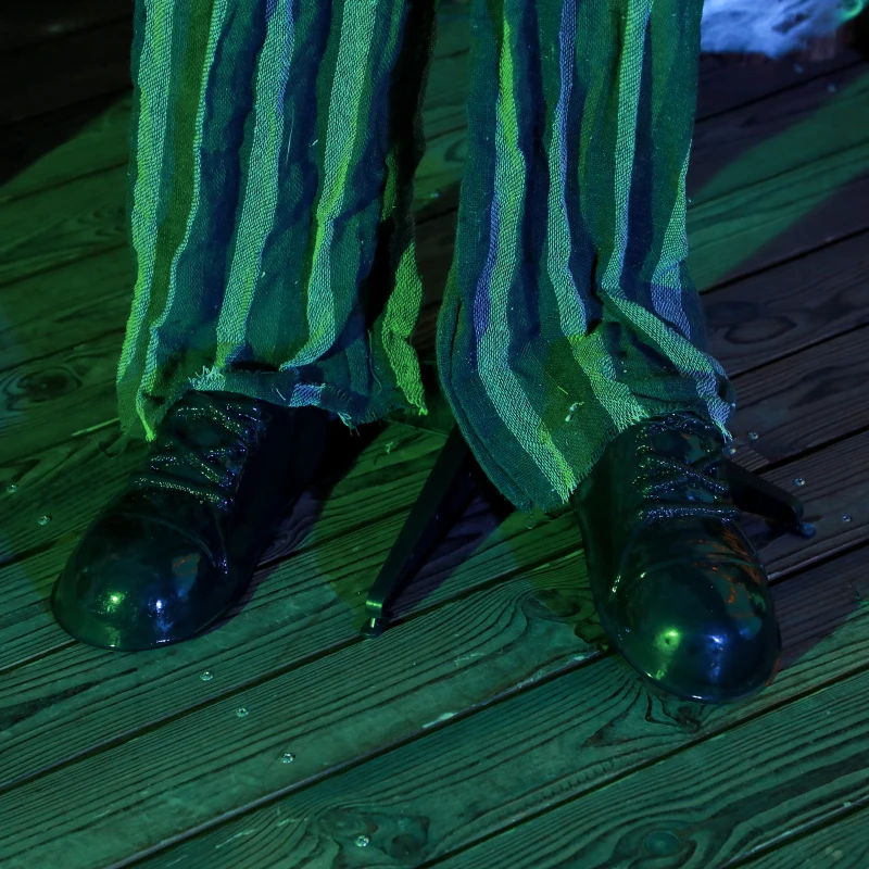 HOMCOM 6.1' Life Size Circus Clown Outdoor Halloween Decoration, Sound and Motion Activated w/ Light Up Eyes for Party