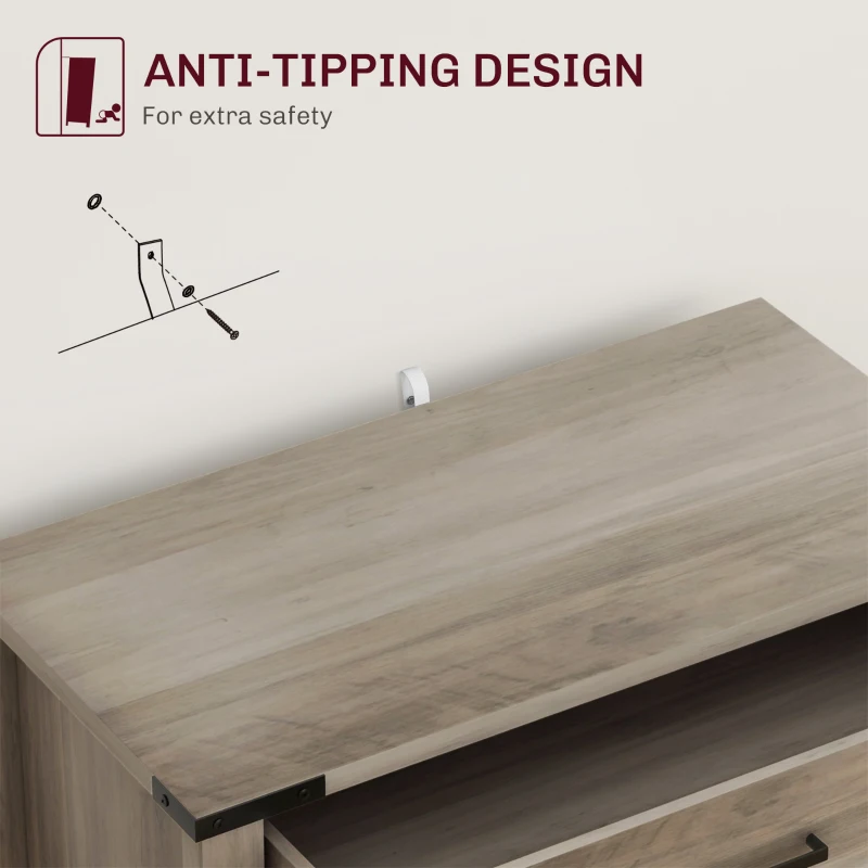 HOMCOM Kitchen Sideboard Cabinet Small Countertop Storage w/ Drawer & Shelf for Kitchen Living Room Entryway White