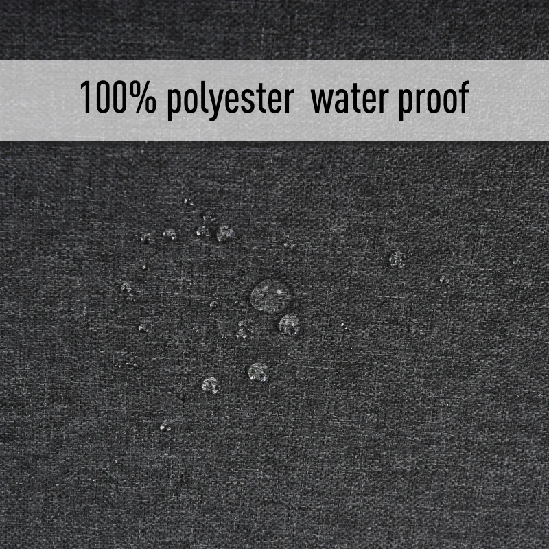 Outsunny 14pcs Sofa Cushion Cover Set Outdoor Patio Rattan Sofa Cushion Polyester Cover Replacement No Cushion Padding Included 6 Seat Cushion Cover & 8 Back Cushion Cover, Grey