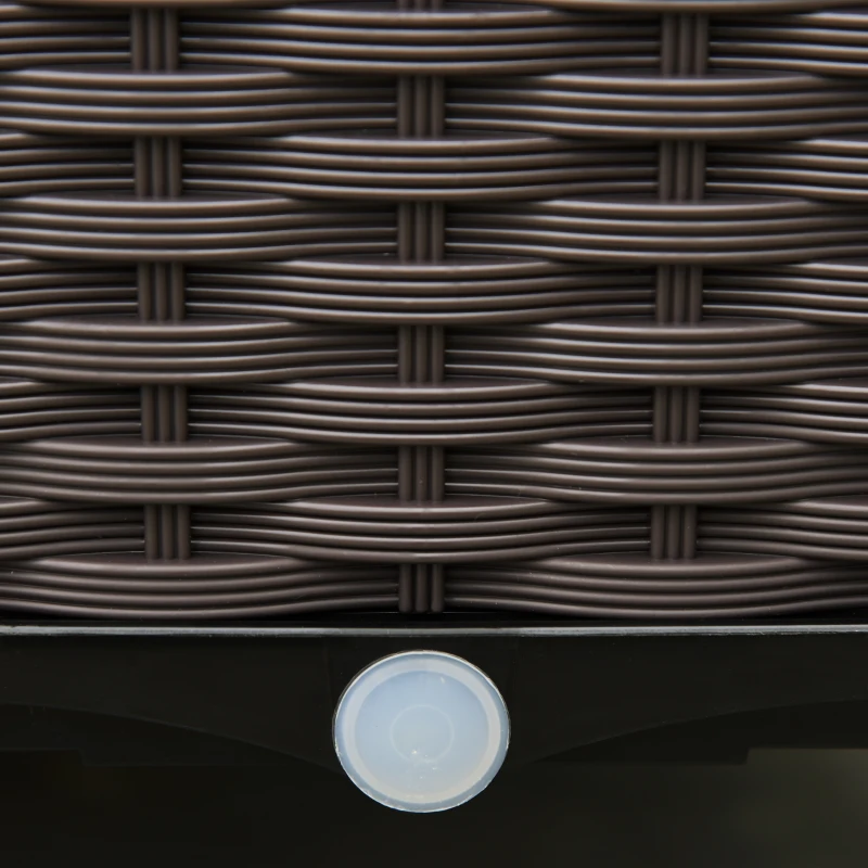 Outsunny 4-piece Raised Garden Bed PP Raised Flower Bed Plant Stand Stackable Vegetable Herb Grow Box