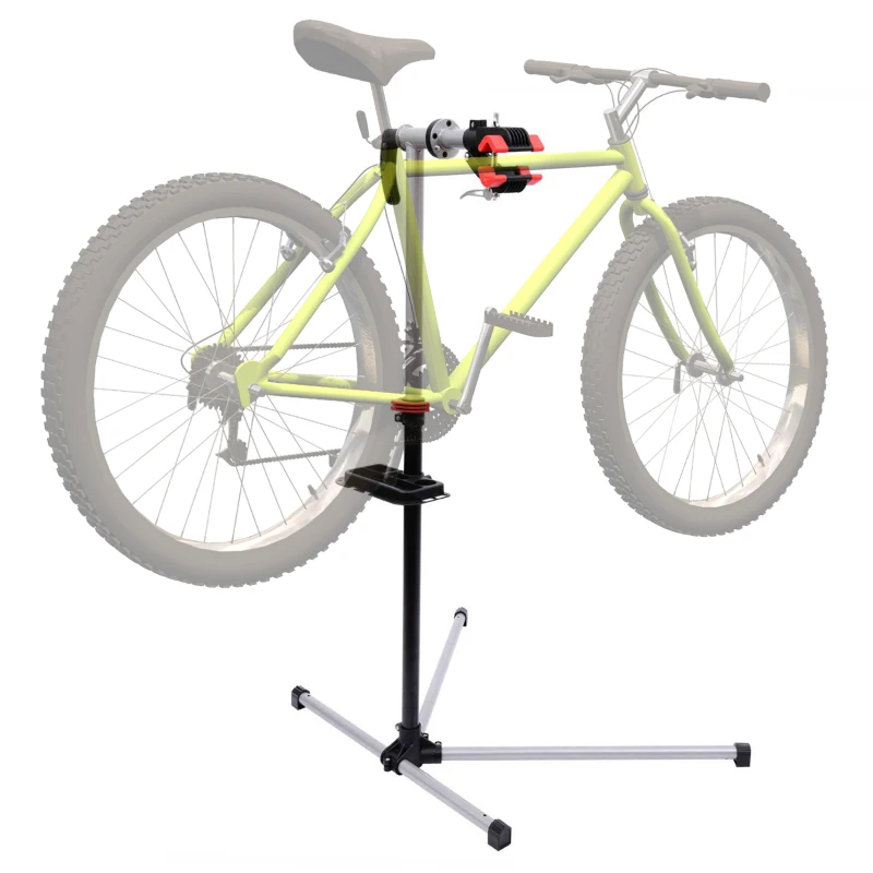 HOMCOM 47" To 75" Adjustable Bike Repair Stand Tool Tray Bicycle Cycle Rack Work