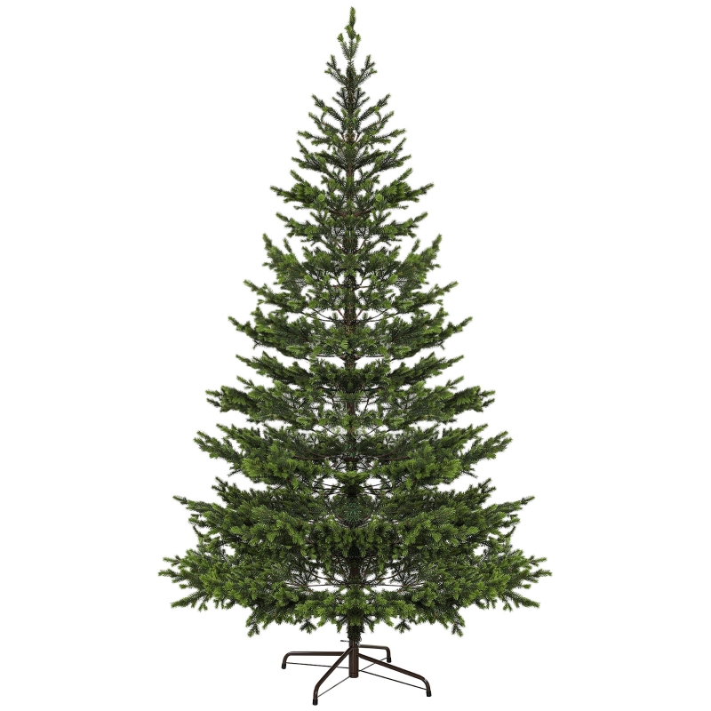 HOMCOM 9ft Artificial Sparse Christmas Tree with Steel Stand and 4306 Tips for Home Office Holiday