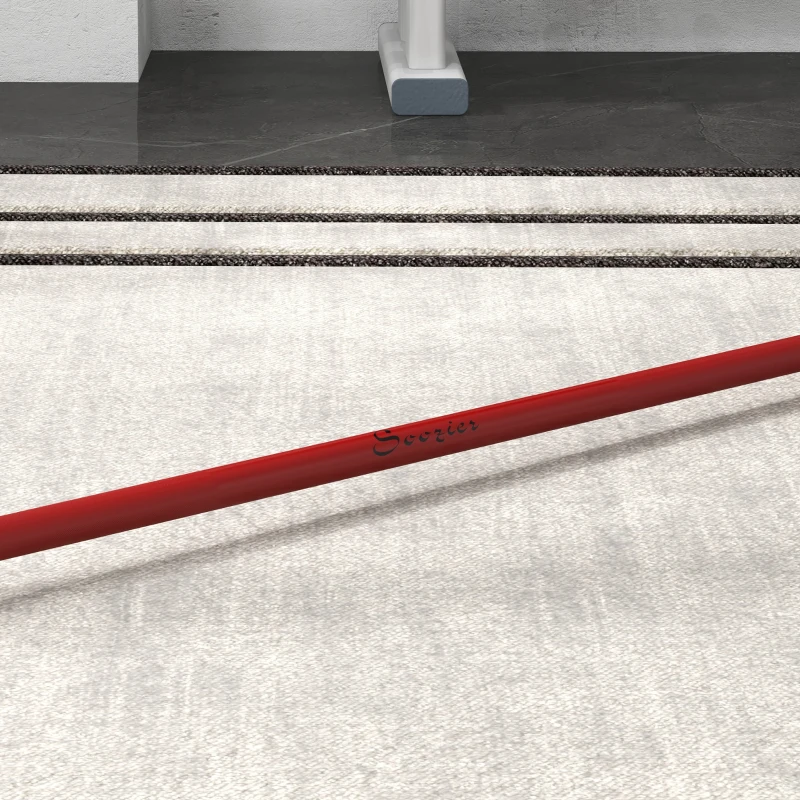Soozier 7.2ft Weight Bar, Olympic Bar with Rotating Sleeves, Non-Slip Knurling Grip, 1500lbs Weight Capacity, Red