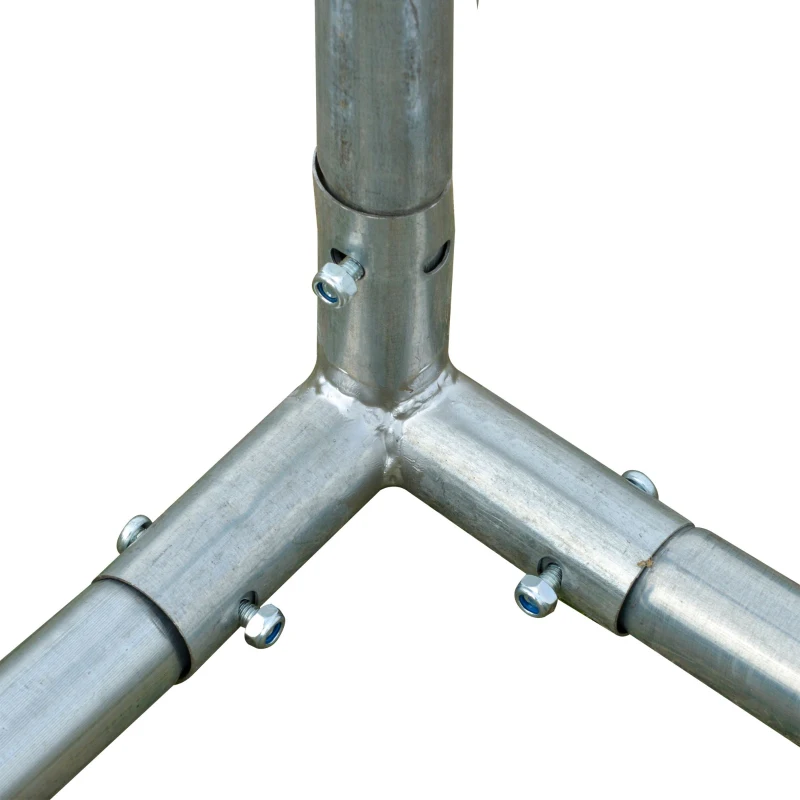 Outsunny 9.6' x 6.5' x 6.2' Walk-In Greenhouse w/ 2 Doors & Windows, White