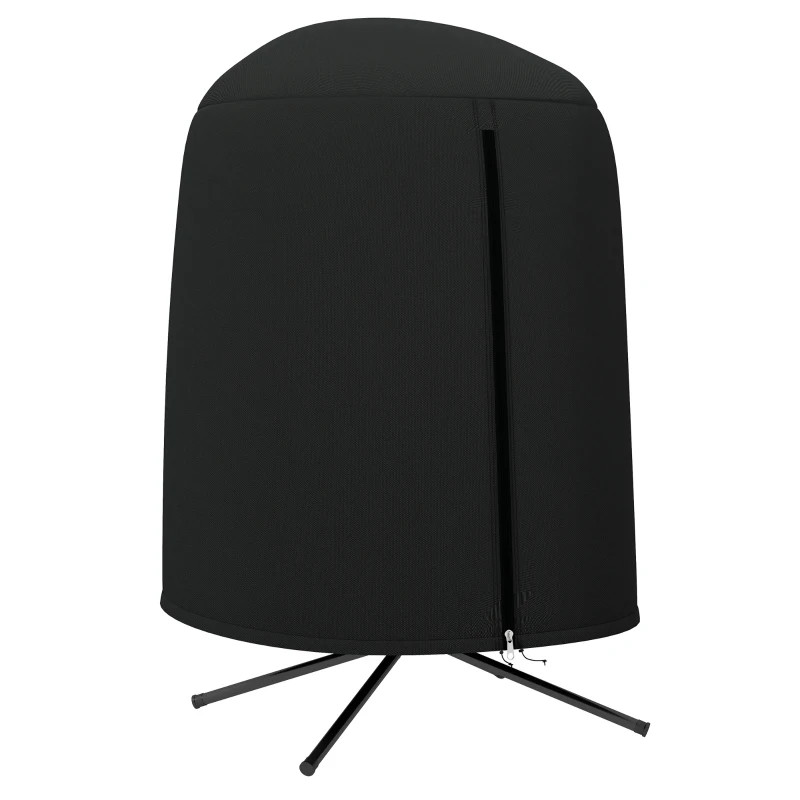 Outsunny Egg Chair Cover, 420D Oxford Fabric Waterproof Anti-dust Furniture Protector for Φ50.4" x 74.8" H Stand, Black