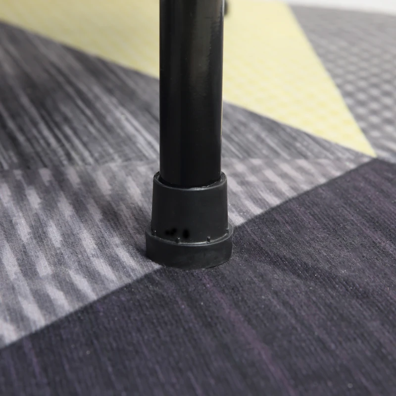 Soozier Φ40" Mini Fitness Trampoline Home Gym Yoga Exercise Rebounder Indoor Outdoor Jumper with Safety Pad, Blue and Black