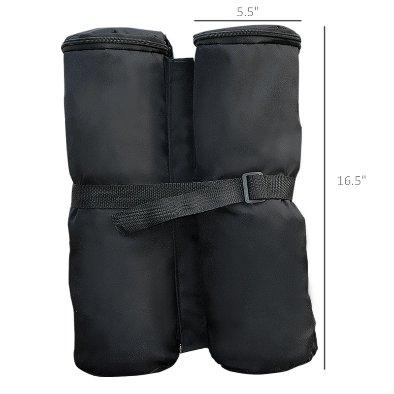 Outsunny 33lbs Canopy Weights Bags for Stability, Sandbag Anchor for Gazebo, Pop Up Tent Canopy, Canopies, Set of 4 - Black