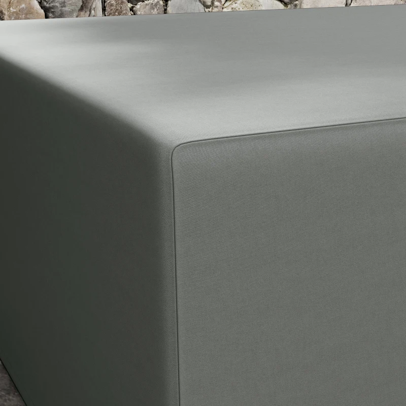 Outsunny Patio Furniture Cover for Outdoor Sectional Sofa Set Waterproof Windproof Oxford Fabric, 97" x 65" x 26", Dark Grey