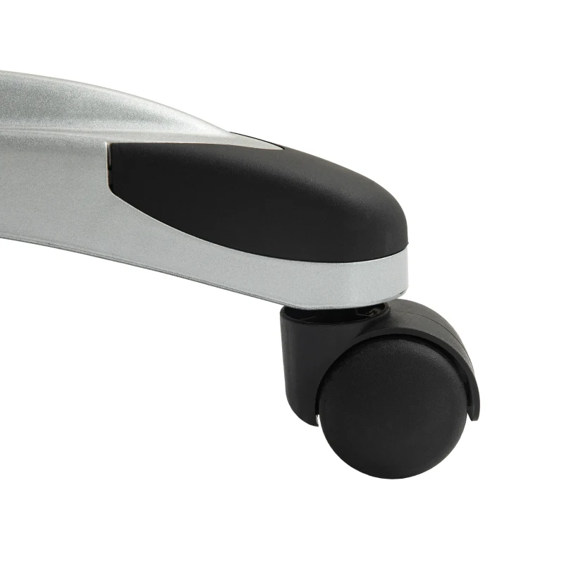 HOMCOM High Back Desk Chair with Swivel Wheels, Tilt Function, Executive Office Chair with Cushion & Adjustable Height, Brown