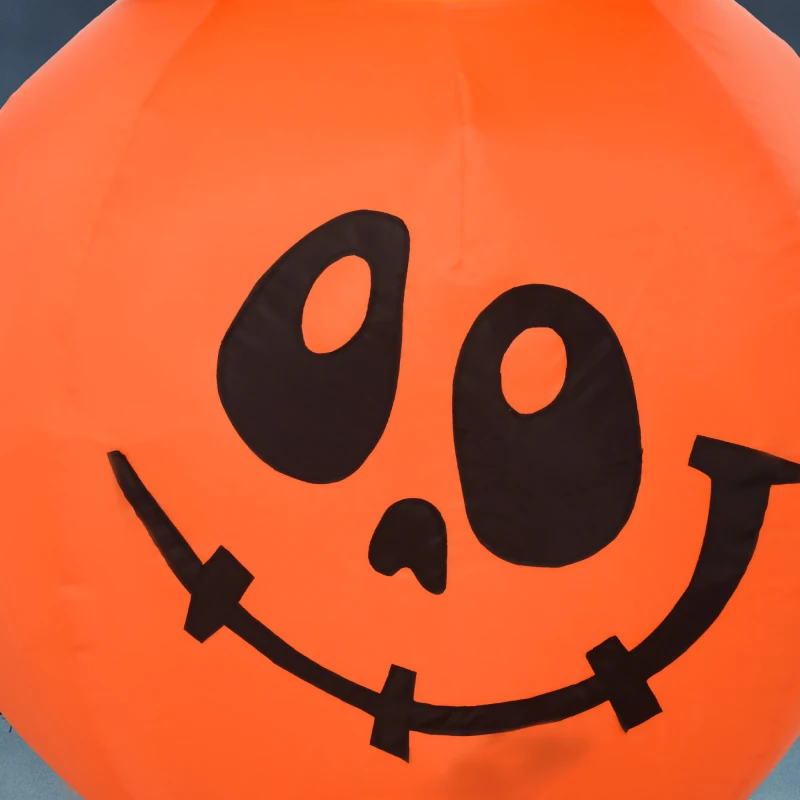 HOMCOM 5ft Inflatable Halloween Ghost and Pumpkin, Blow Up LED  Display for Garden Indoor Outdoor