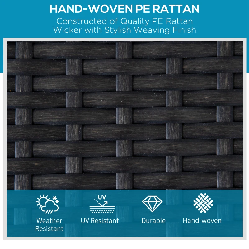 Outsunny Wicker Chaise Lounger with 5-Level Adjustable Backrest, Light Grey