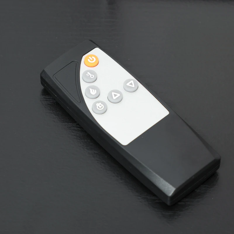 HOMCOM 27" Freestanding Electric Fireplace with Mantel, 1400W Replaceable Fireplace Insert Heater with Timer, Black