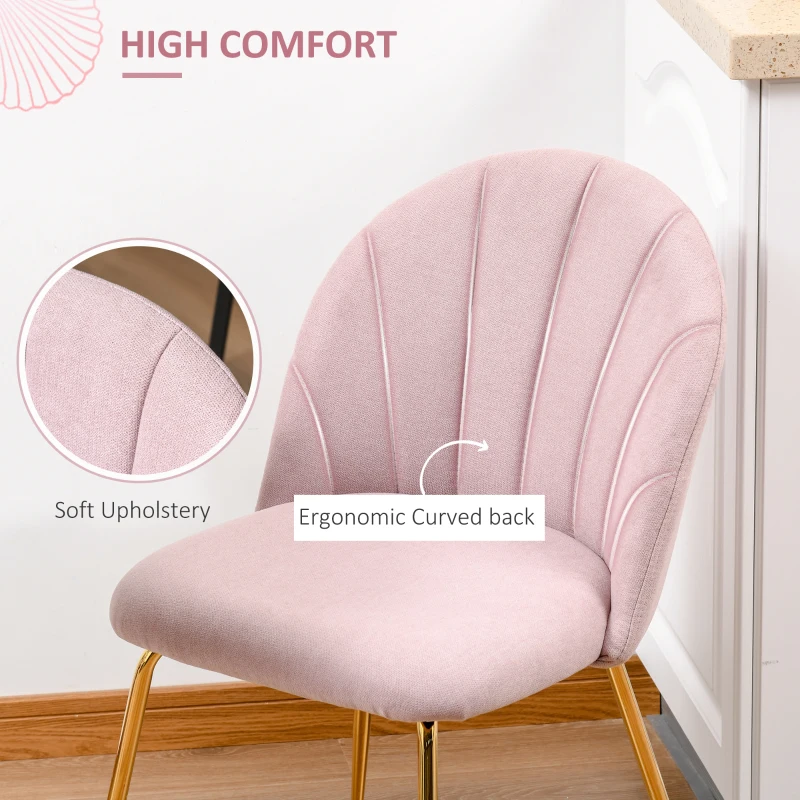 HOMCOM living room modern mid century accent fabric restaurant Lounge elegant side seat comfortable indoor furniture padded kitchen