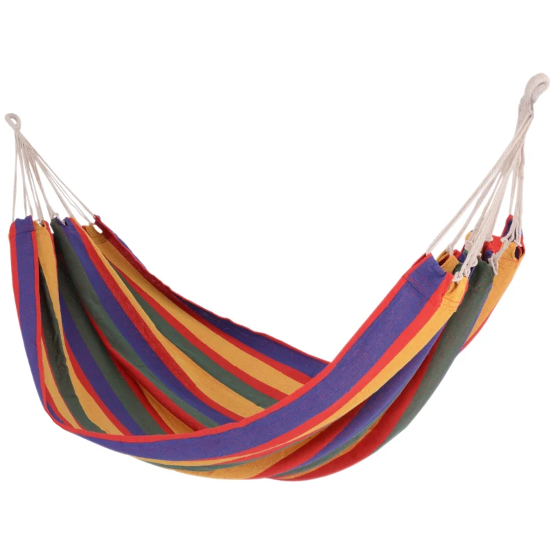 Outsunny 79"x40" Outdoor Hammock Bed Swing Chair, Patio Lounge Garden Camping Hiking Travel Hammock Only for Backyard, Garden