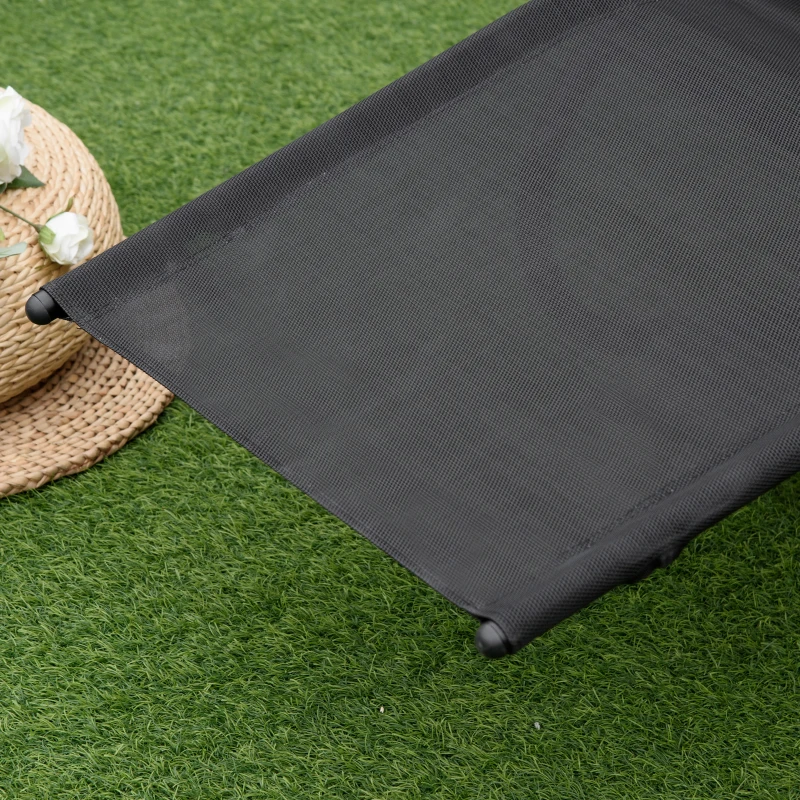 Outsunny Rocking Chair, Zero Gravity Patio Chaise Sun Lounger, Outdoor Rocker, UV Water Resistant, Pillow for Sunbathing, Lawn, Garden or Pool, Black