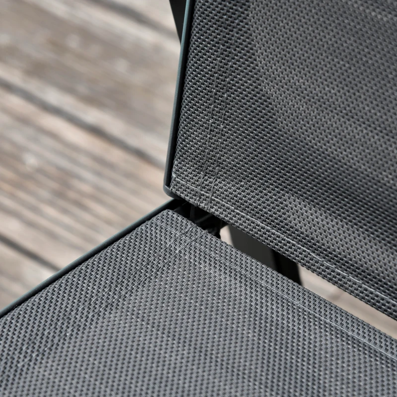 Outsunny 4-Piece Patio Furniture Set Garden Conversation Set with Loveseat, Single Chairs and Coffee Table for Backyard Poolside Balcony