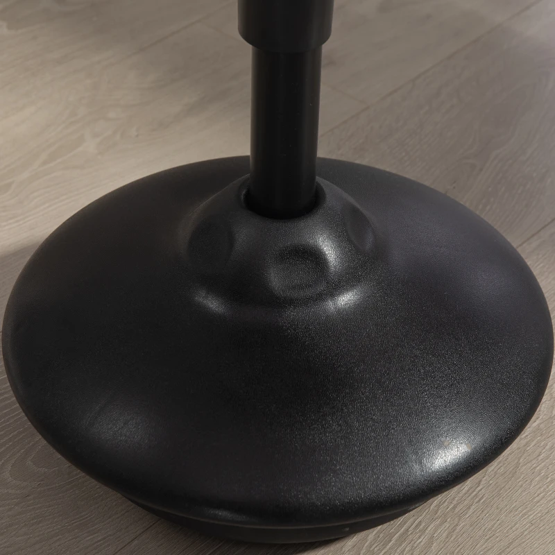 HOMCOM Backless Wobble Chair, Adjustable Active Ergonomic Stool Chair, with Rocking Motion, Padded, Red