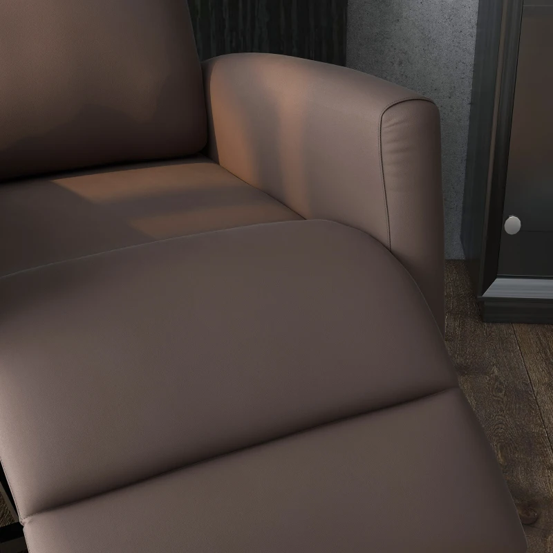 HOMCOM Power Lift Recliner Chair with Remote Control Side Pocket for Living Room Home Office Study Brown