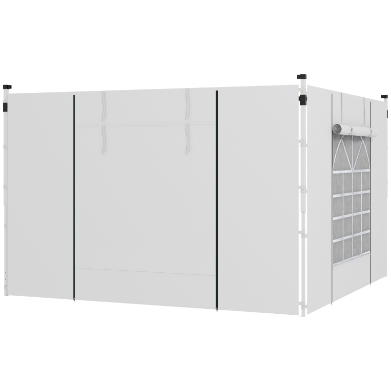 Outsunny 2PCS Instant Canopy Sidewalls, Canopy Walls Replacement, for 10' x 10' or 10' x 20' Pop Up Canopy