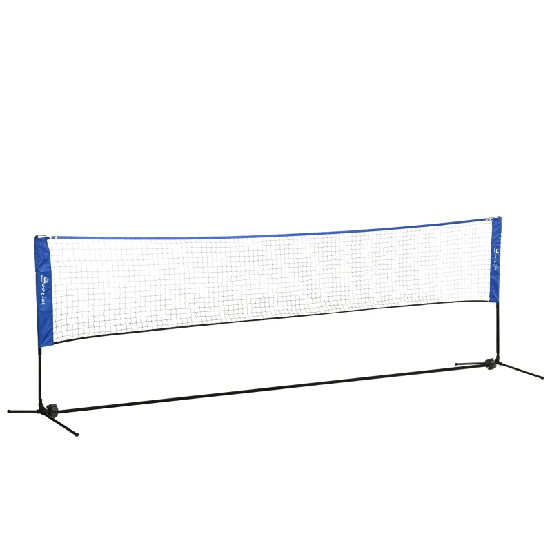 Soozier 14' Badminton Net, Height Adjustable Outdoor Sports Net with Carry Bag for Tennis, Pickleball and Volleyball