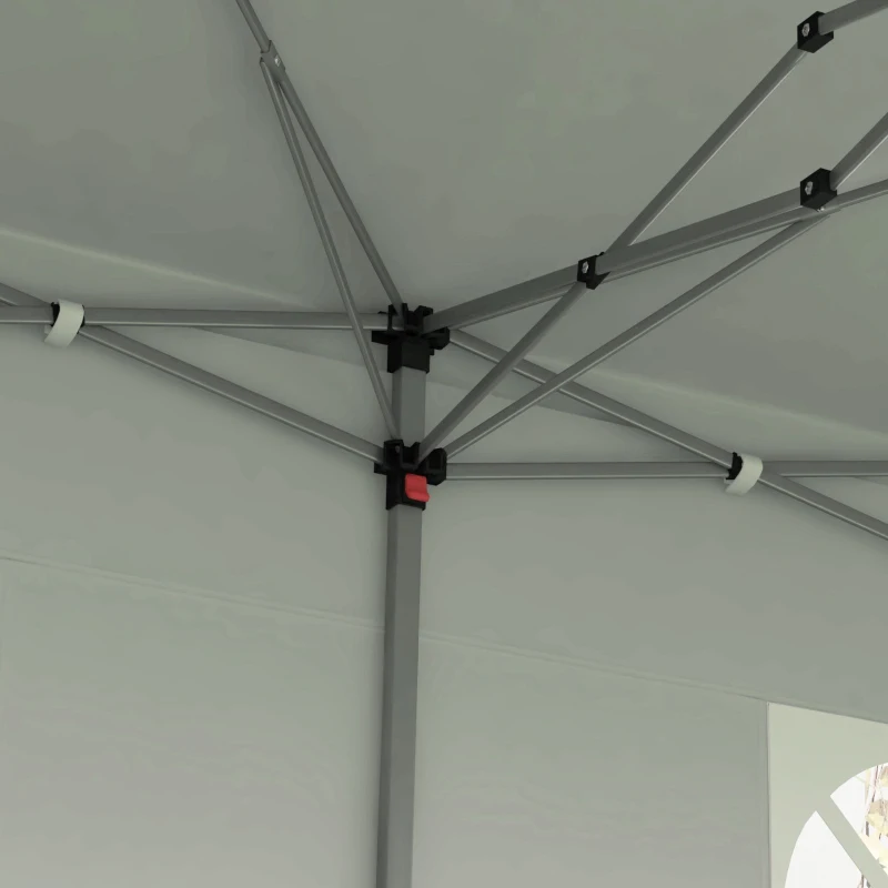 Outsunny 19 x 10' Pop Up Canopy with Removable Sidewalls, Windows, Height Adjustable Ez Up Canopy for Outdoor Events, Party, Gray