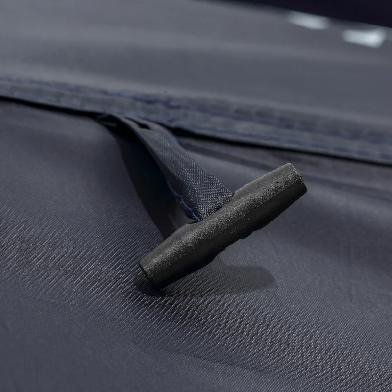 Outsunny 60" x 60" x 82" Shower Tent Extra Wide Changing Room Privacy Portable Camping Shelters with Windows & Floor Mat, Dark Blue