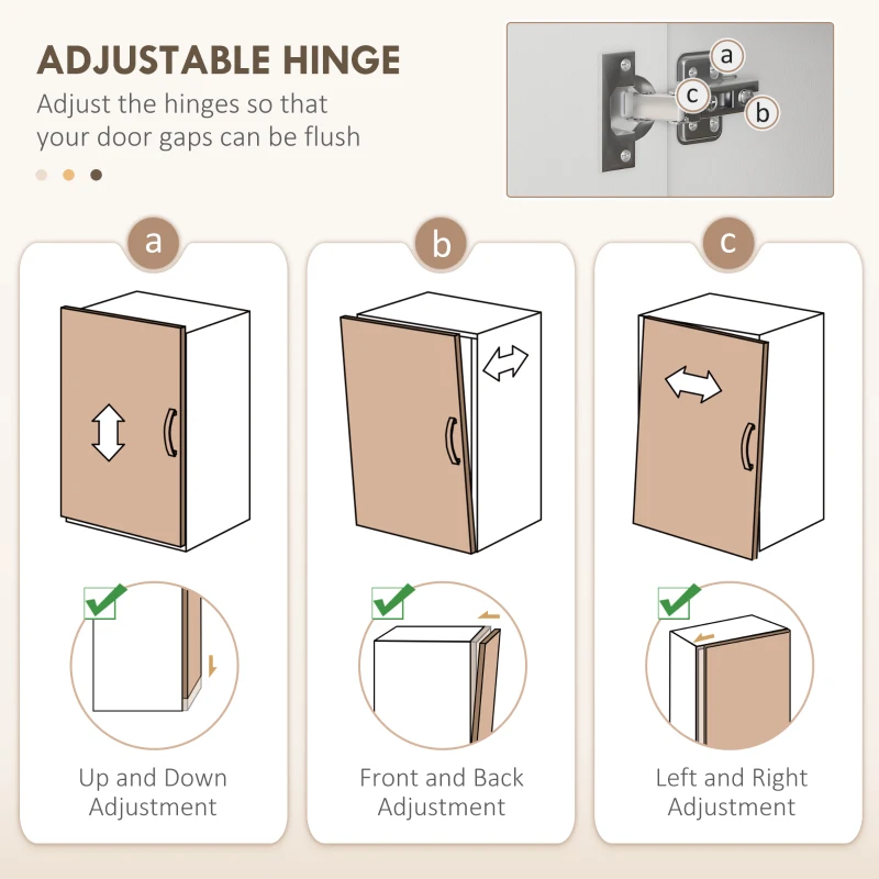 HOMCOM 66" Buffet with Hutch, Freestanding Kitchen Pantry with 2 Large Cabinets, 1 Pull Up Cabinet, 3 Drawers, White