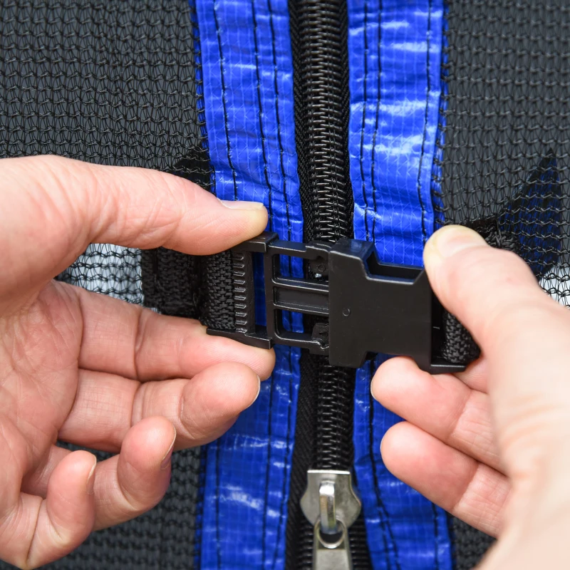 Outsunny 7FT Heavy-Duty Trampoline for Kids Outdoor Toys, Small Backyard 7' Trampoline with Net, Exercise Toy for Kids 3-12, Blue