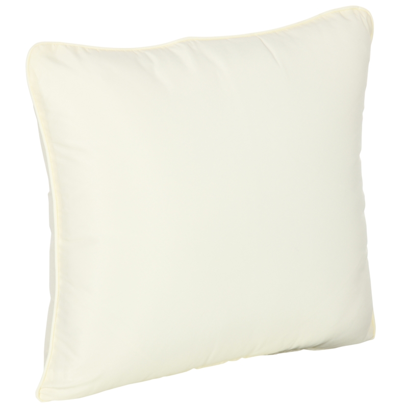 Outsunny Patio Chair Cushions, Thick Deep Seat Outdoor Seat Cushion with Back Cushion, Cream White