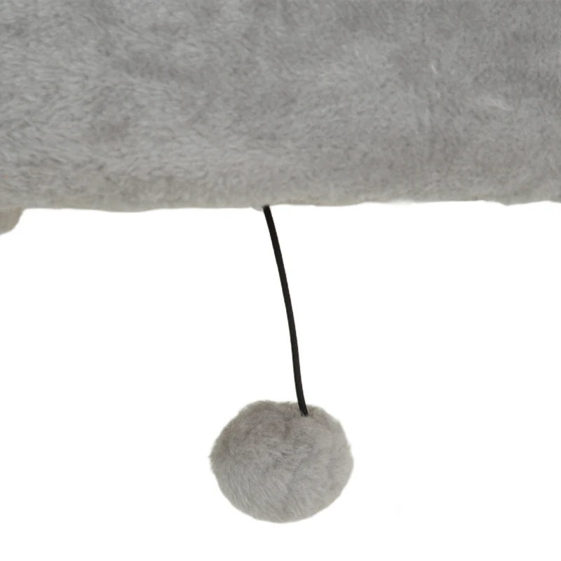 PawHut 4 Piece Cat Wall Shelves with Scratching Post, Ladder, Condo, Jumping Platforms, Light Grey