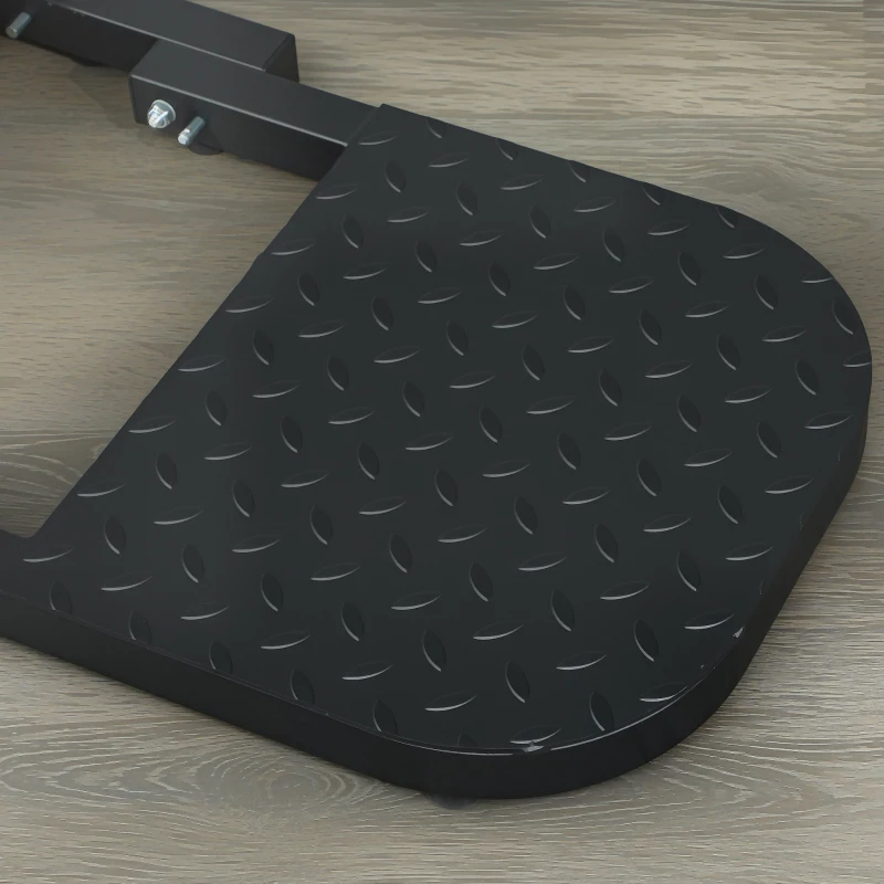 Soozier Foldable Sissy Squat Machine, Hip Thrust Machine with Push Up Stand, Multipurpose Glute Workout Equipment