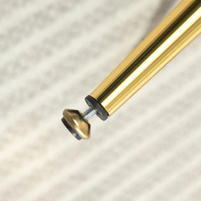 HOMCOM Fabric Armchair, Modern Accent Chair with Gold Metal Legs for Living Room, Bedroom, Home Office, Cream White